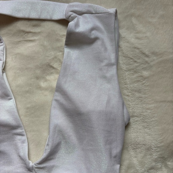 Revel Rey White Plunge One-Piece Swimsuit - Picture 6 of 10